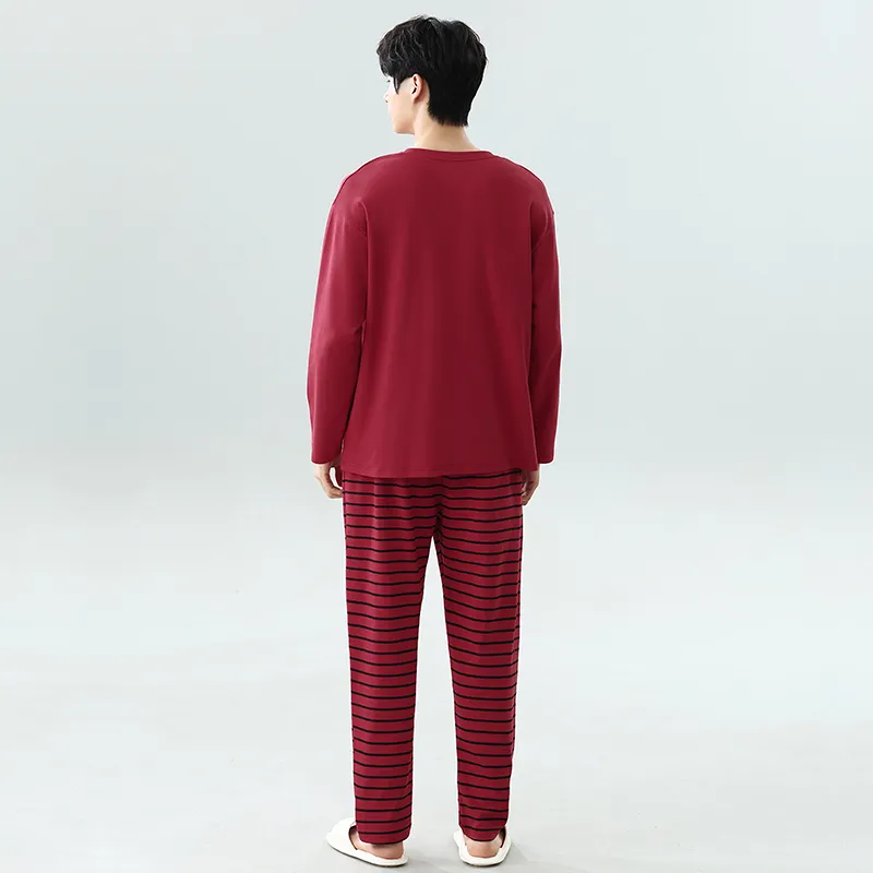 Mulong Family Pajama Set Men's Red-1