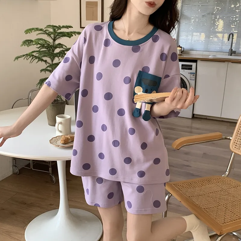 Mulong Family Pajama Set Women's Purple-2