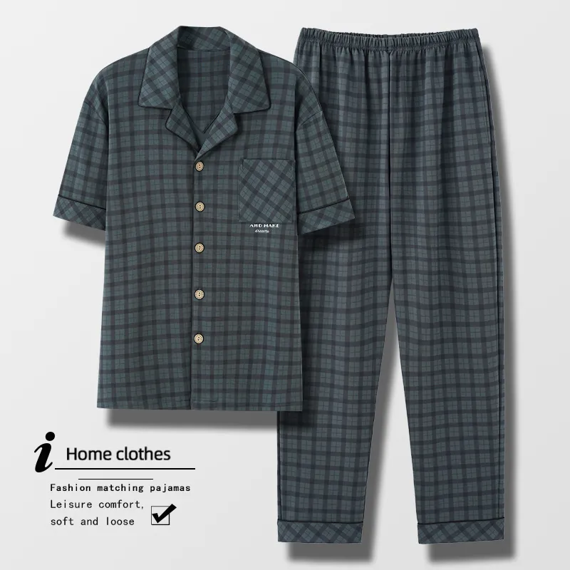 Mulong Family Pajama Set Men's Heather Gray-1