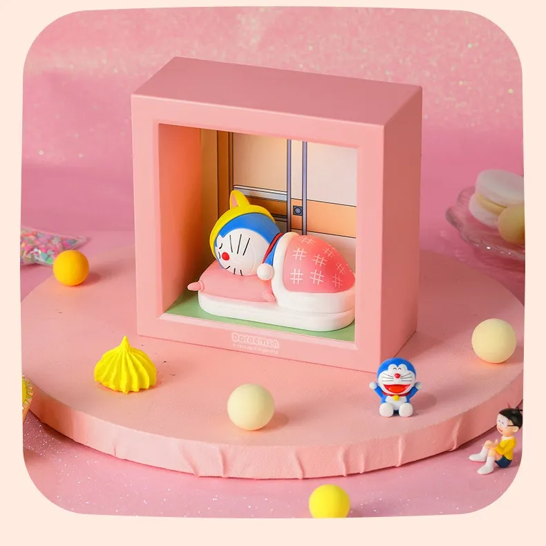 ROCK x Doraemon Sleeping Baby Commemorative Edition Photo Frame With Night Light Chibi Figures-9