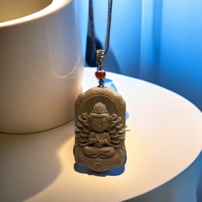HUISHI Laoshan Sandalwood Pendants Unisex-5