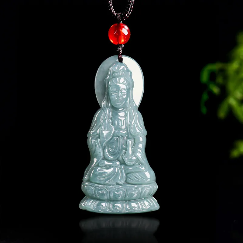 HUISHI Glutinous Jade Necklaces Unisex-1