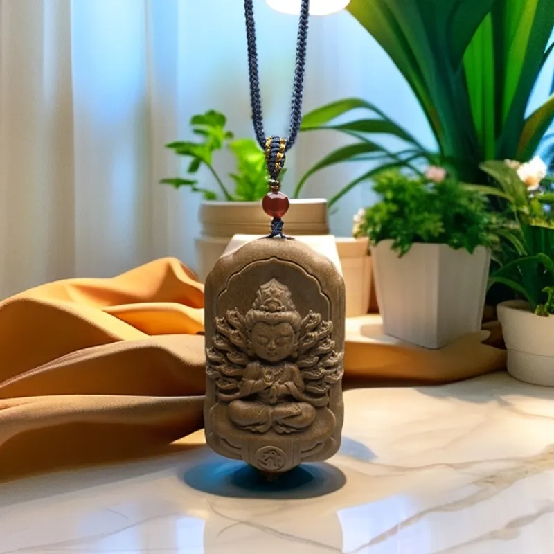 HUISHI Laoshan Sandalwood Pendants Unisex-3