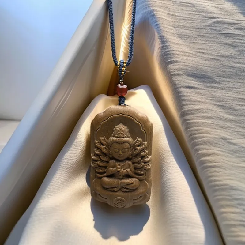 HUISHI Laoshan Sandalwood Pendants Unisex-2