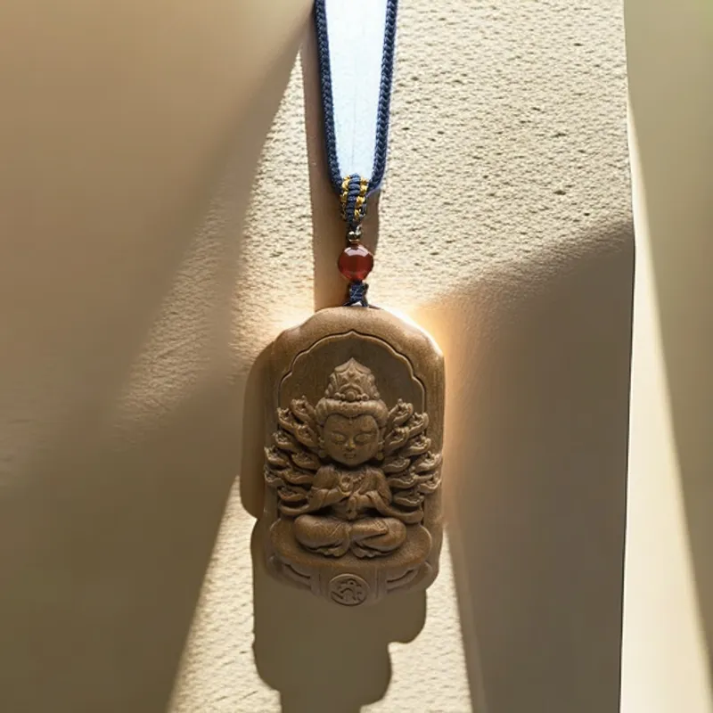HUISHI Laoshan Sandalwood Pendants Unisex-4