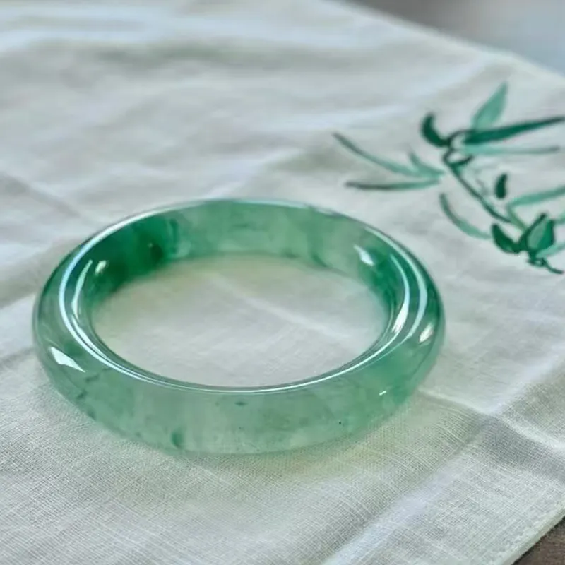 HUISHI African Emerald Bangles Women's-1