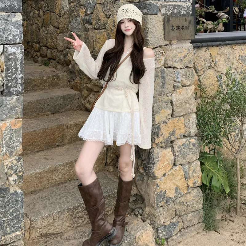 FLIM Two Piece Skirt Sets Women's-1