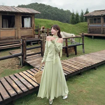 FLIM Two Piece Skirt Sets Women's