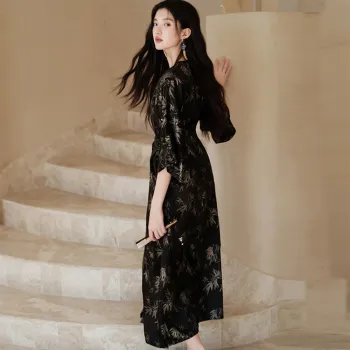 FLIM Long Sleeved Dress Women's Black