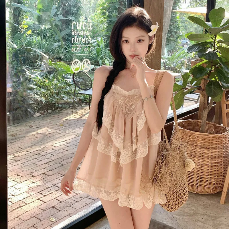 FLIM Slip Dresses Women's Pink Bear Box-3