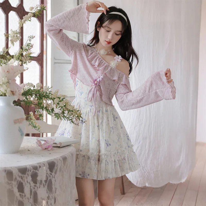 FLIM Two Piece Skirt Sets Women's-3