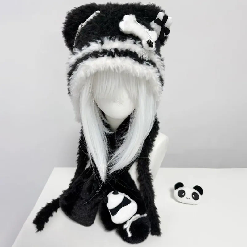 FLIM Polyester Beanies Women's Includes Gift Box Sets-4