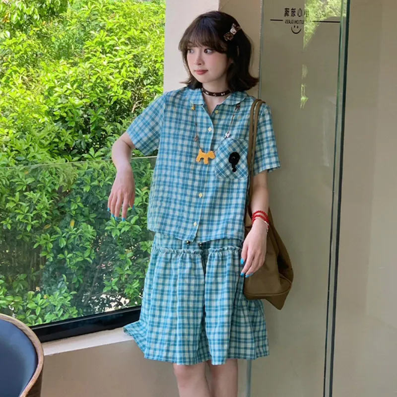 FLIM Two Piece Skirt Sets Women's-3