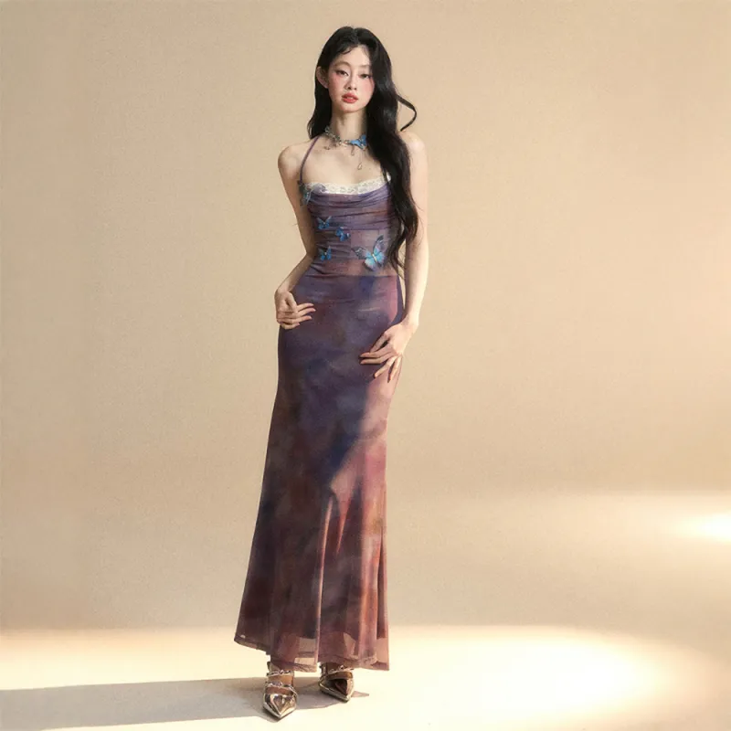 FLIM Sleeveless Dresses Women's Purple-4