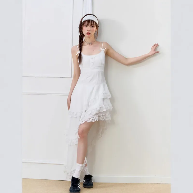 FLIM Slip Dresses Women's White-1