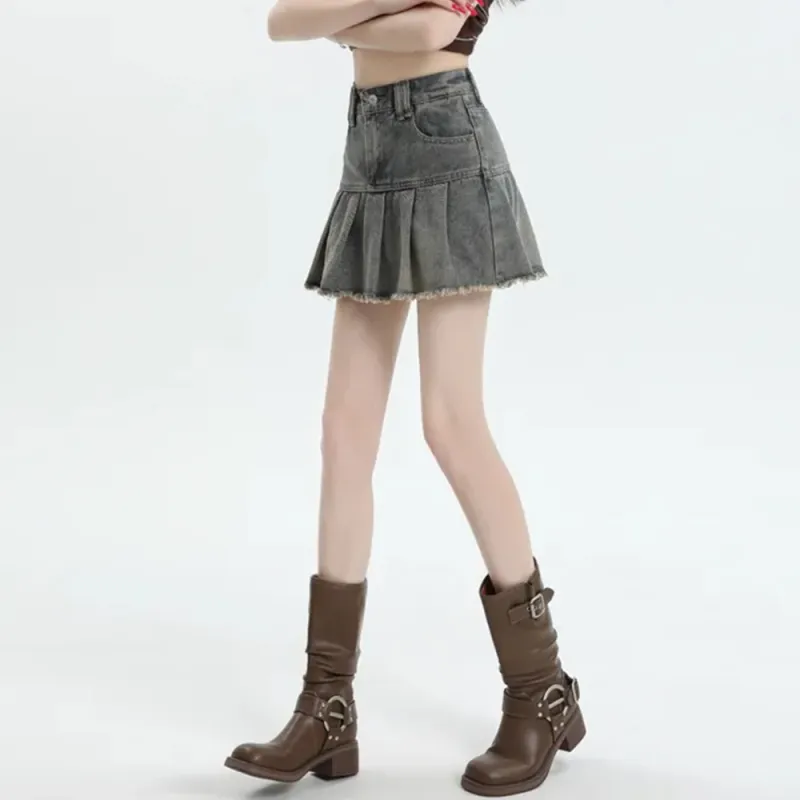 FLIM Denim Short Skirts Women's-1
