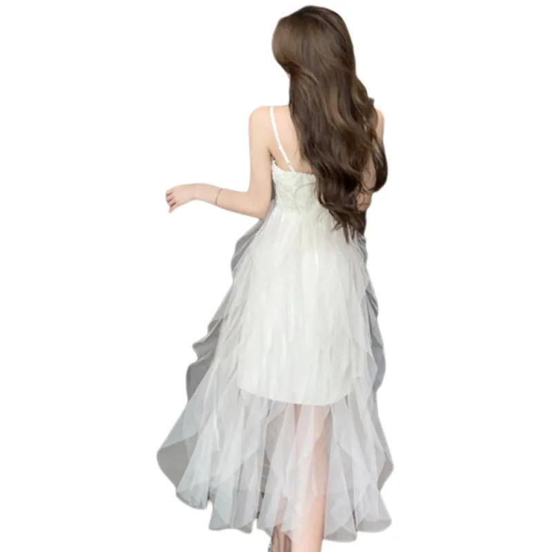 FLIM Slip Dresses Women's White-1