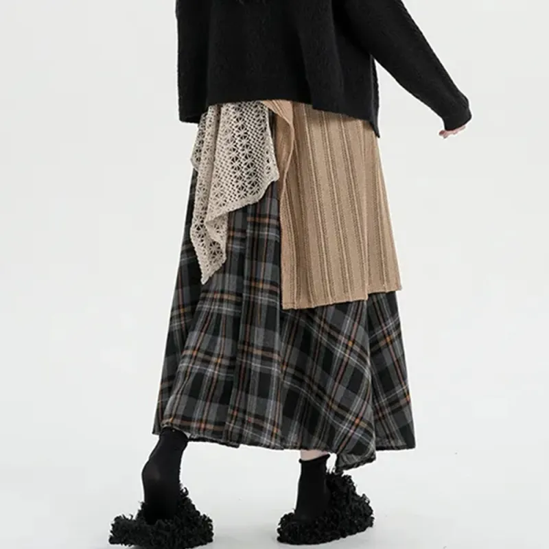 FLIM Casual Long Skirts Women's-3