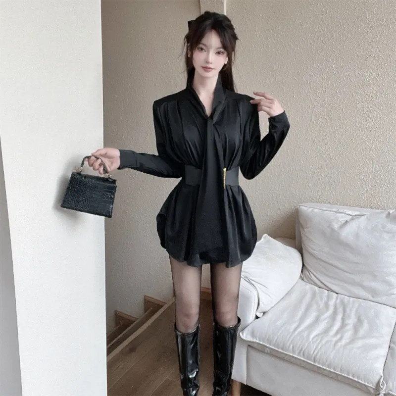 FLIM Long-Sleeved Dresses Women's Includes Gift Box Sets-12