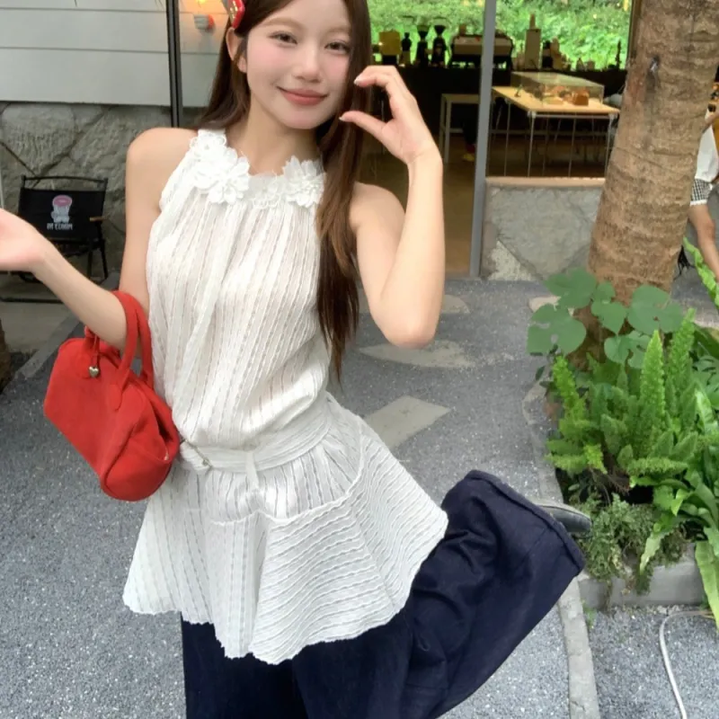FLIM Sleeveless Dresses Women's White Bear Box-4