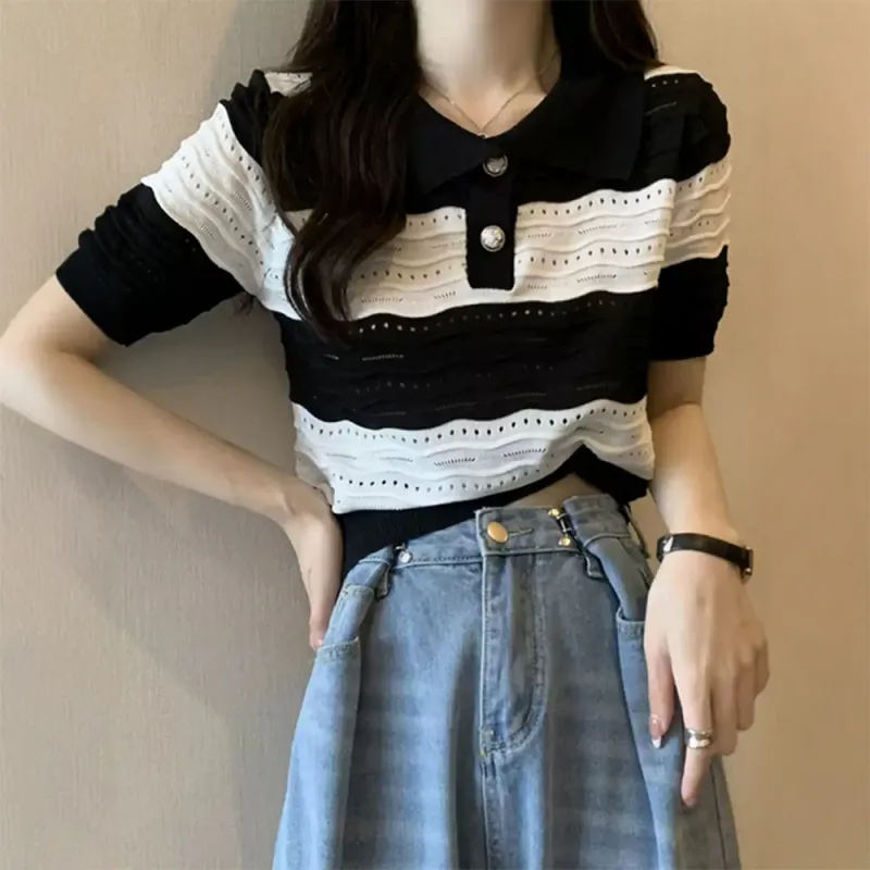 FLIM Set in Sleeve Short Sleeved T Shirts Women's-8