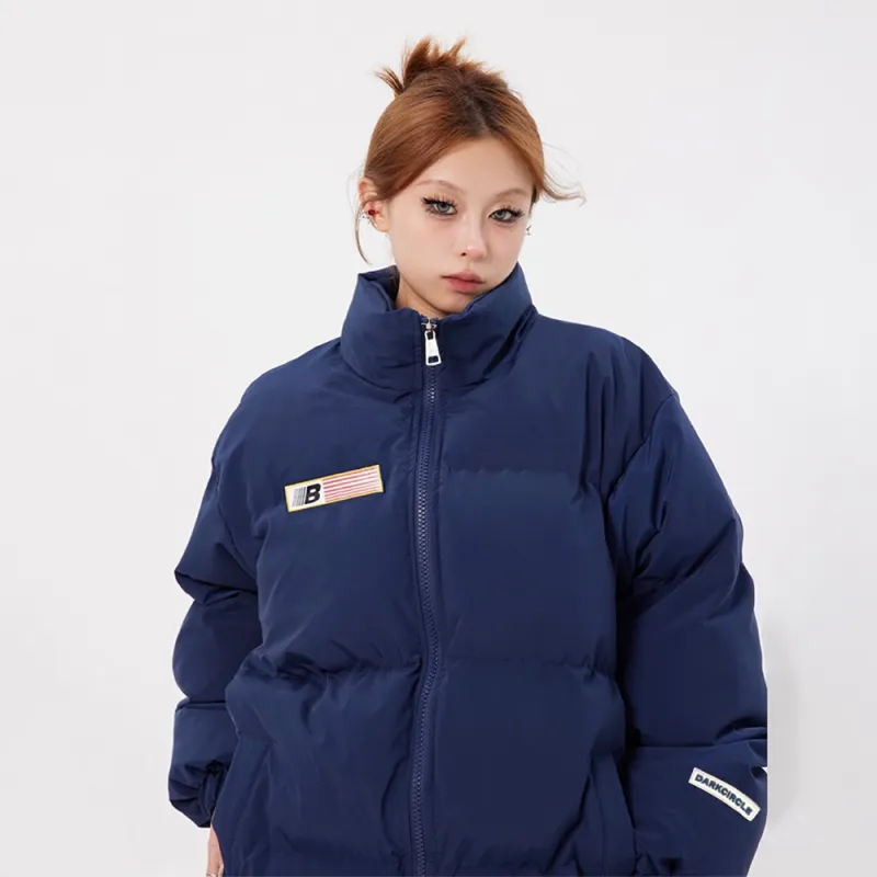 FLIM Puffer Jackets Unisex Green-14