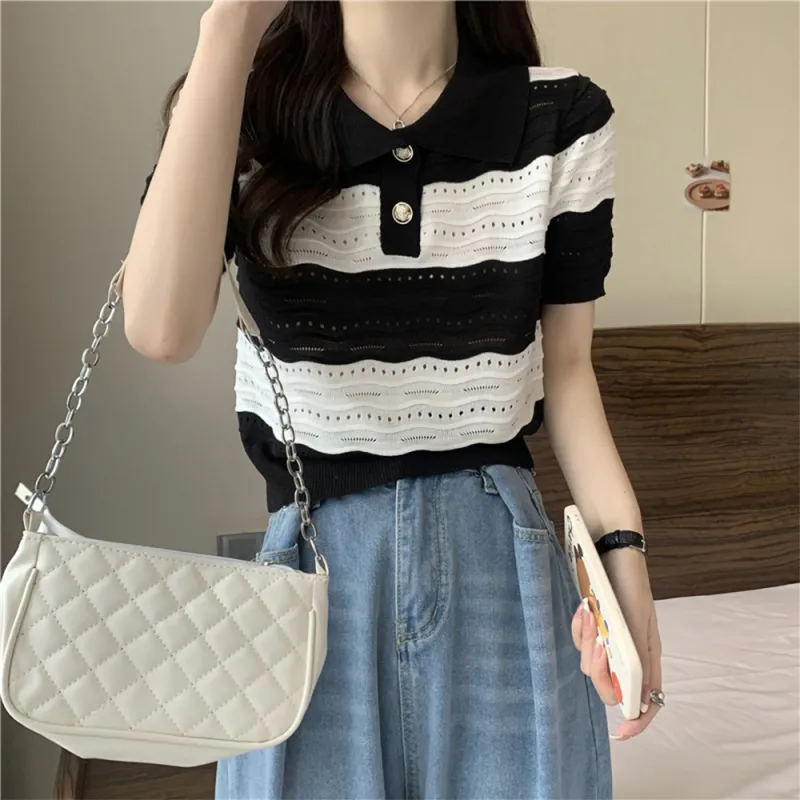 FLIM Set in Sleeve Short Sleeved T Shirts Women's-7