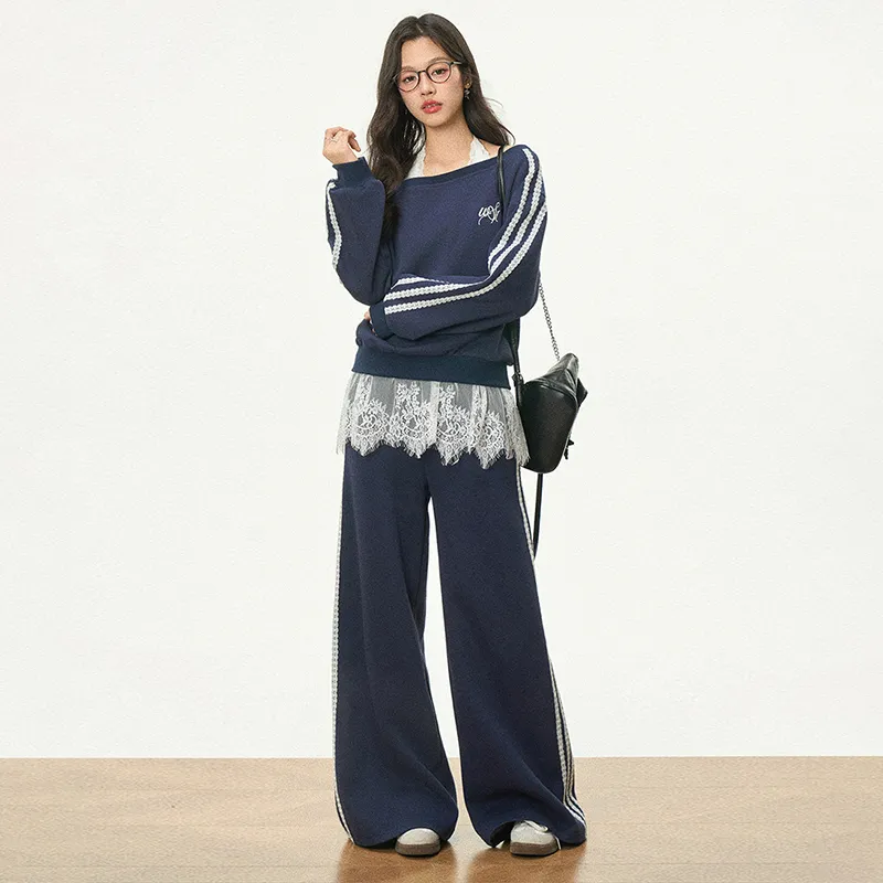 FLIM Casual Suit Women's Navy Blue-3