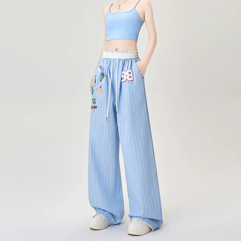 FLIM Casual Pants Women's Sky Blue-2