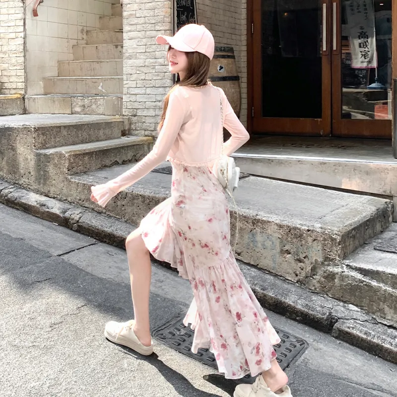 FLIM Slip Dresses Women's Pink-3