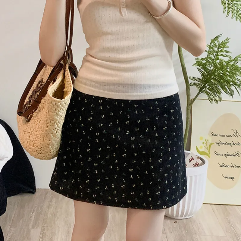 FLIM Casual Short Skirts Women's Black-9