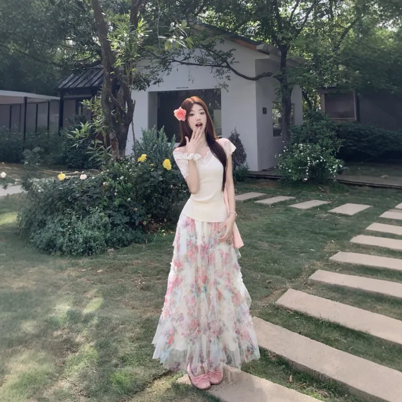 FLIM Two Piece Skirt Sets Women's-6