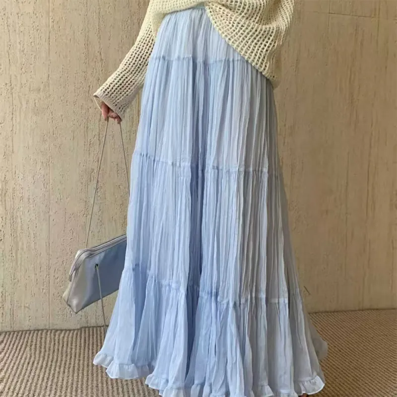 FLIM Casual Long Skirts Women's-9