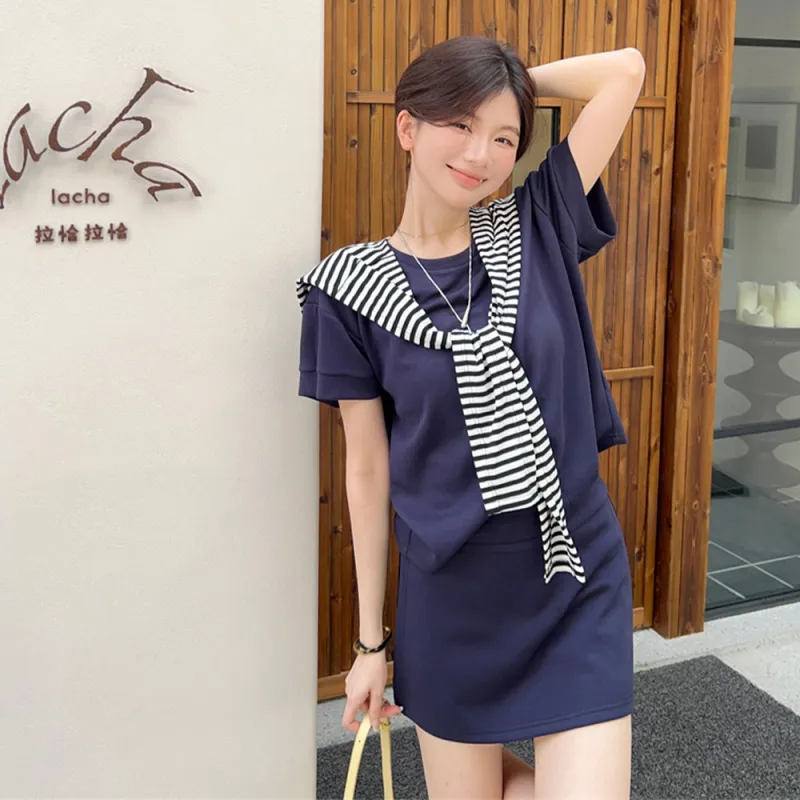 FLIM Two Piece Skirt Sets Women's-3