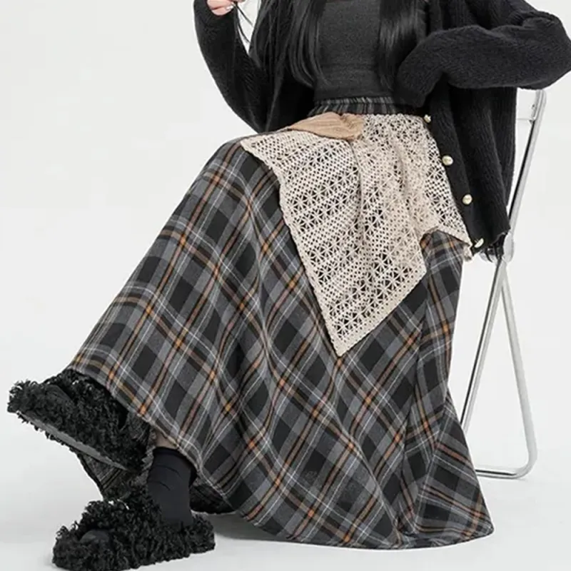 FLIM Casual Long Skirts Women's-4