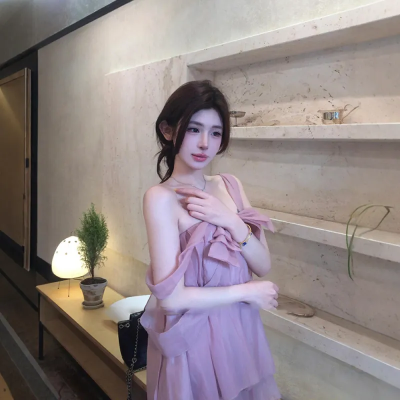 FLIM Sleeveless Dresses Women's Pink Bear Box-5