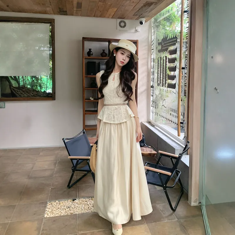 FLIM Two Piece Skirt Sets Women's-3