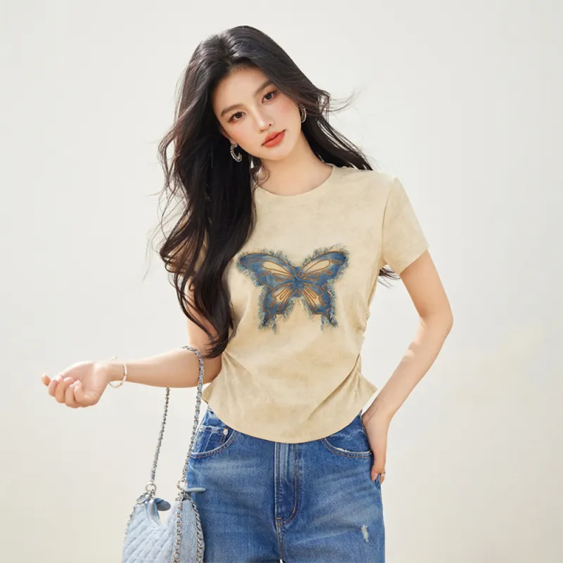 FLIM T Shirts Women's Khaki-3