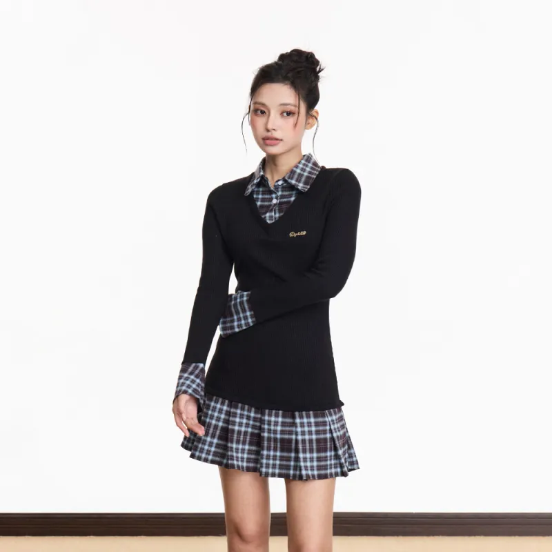 FLIM Long Sleeved Dress Women's Black-0