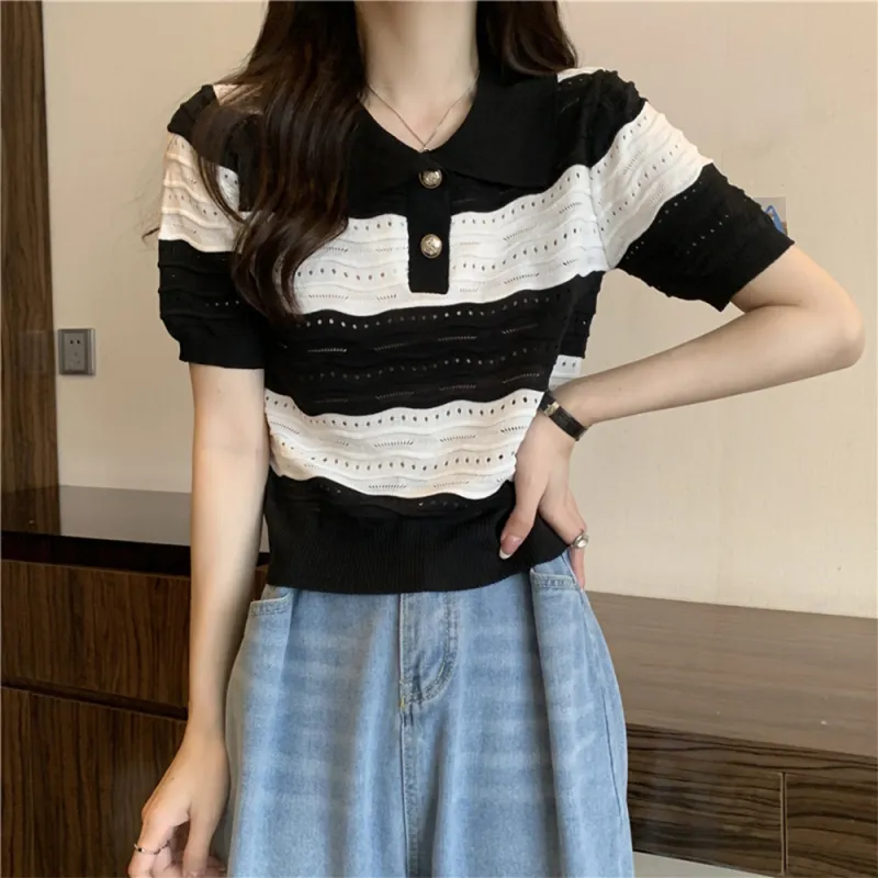 FLIM Set in Sleeve Short Sleeved T Shirts Women's-6
