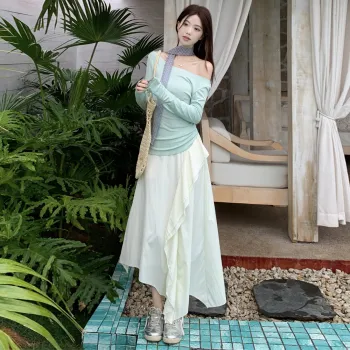FLIM Two Piece Skirt Sets Women's