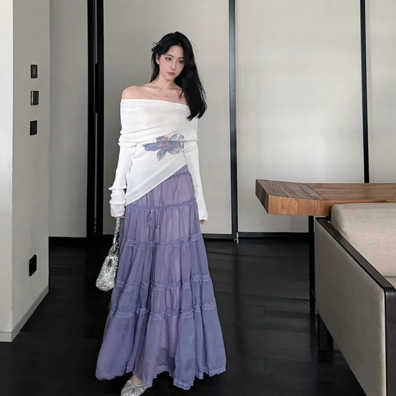 FLIM Two Piece Skirt Sets Women's-4