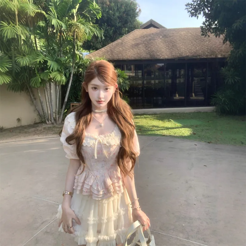 FLIM Two Piece Skirt Sets Women's-5