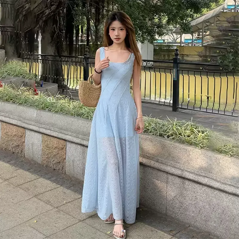 FLIM Slip Dresses Women's Blue Bear Box-2