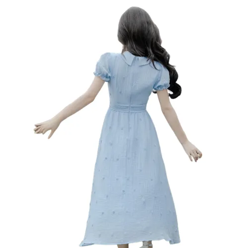 FLIM Short Sleeved Dress Women's Blue