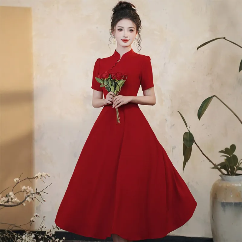 FLIM Cheongsams Women's Dress-4