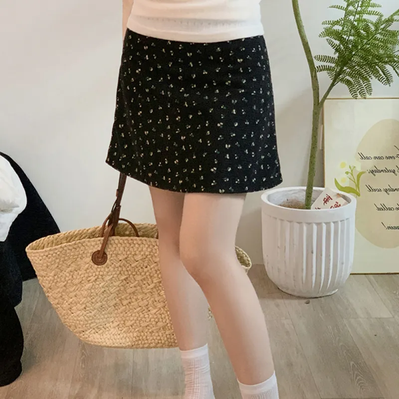 FLIM Casual Short Skirts Women's Black-11