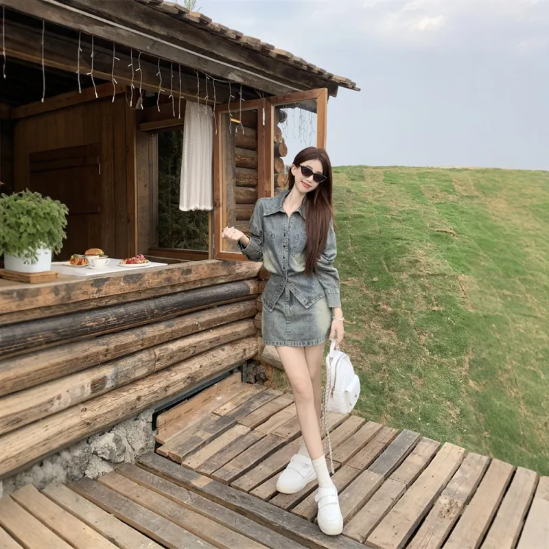 FLIM Two Piece Skirt Sets Women's-1