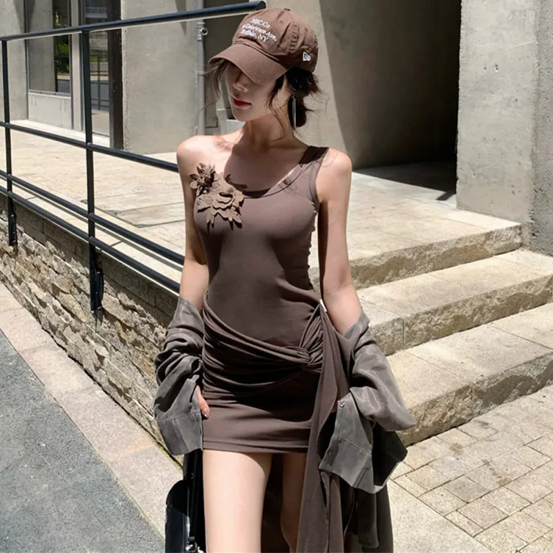 FLIM Sleeveless Dresses Women's-10