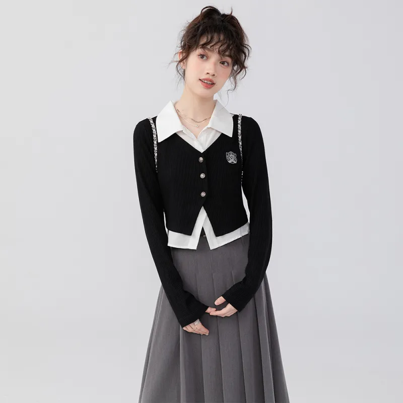FLIM Two Piece Skirt Sets Women's-4